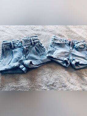 2-pc Toddler Girls Size 3T Denim Shorts Bundle